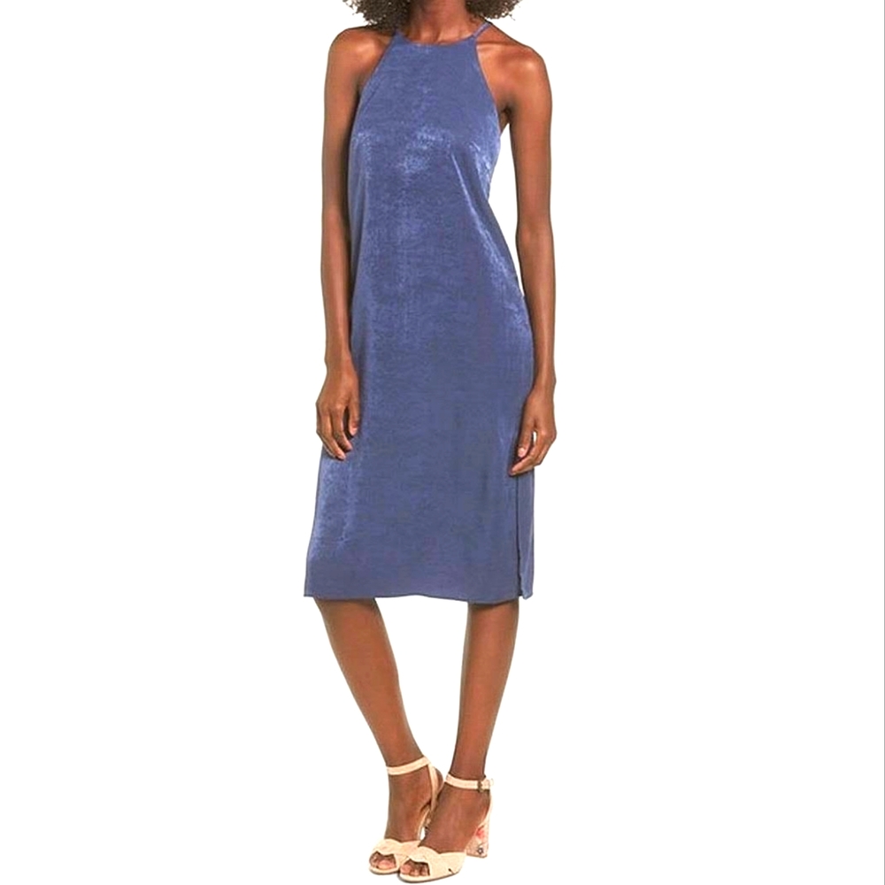 90s Blue Slip Dress